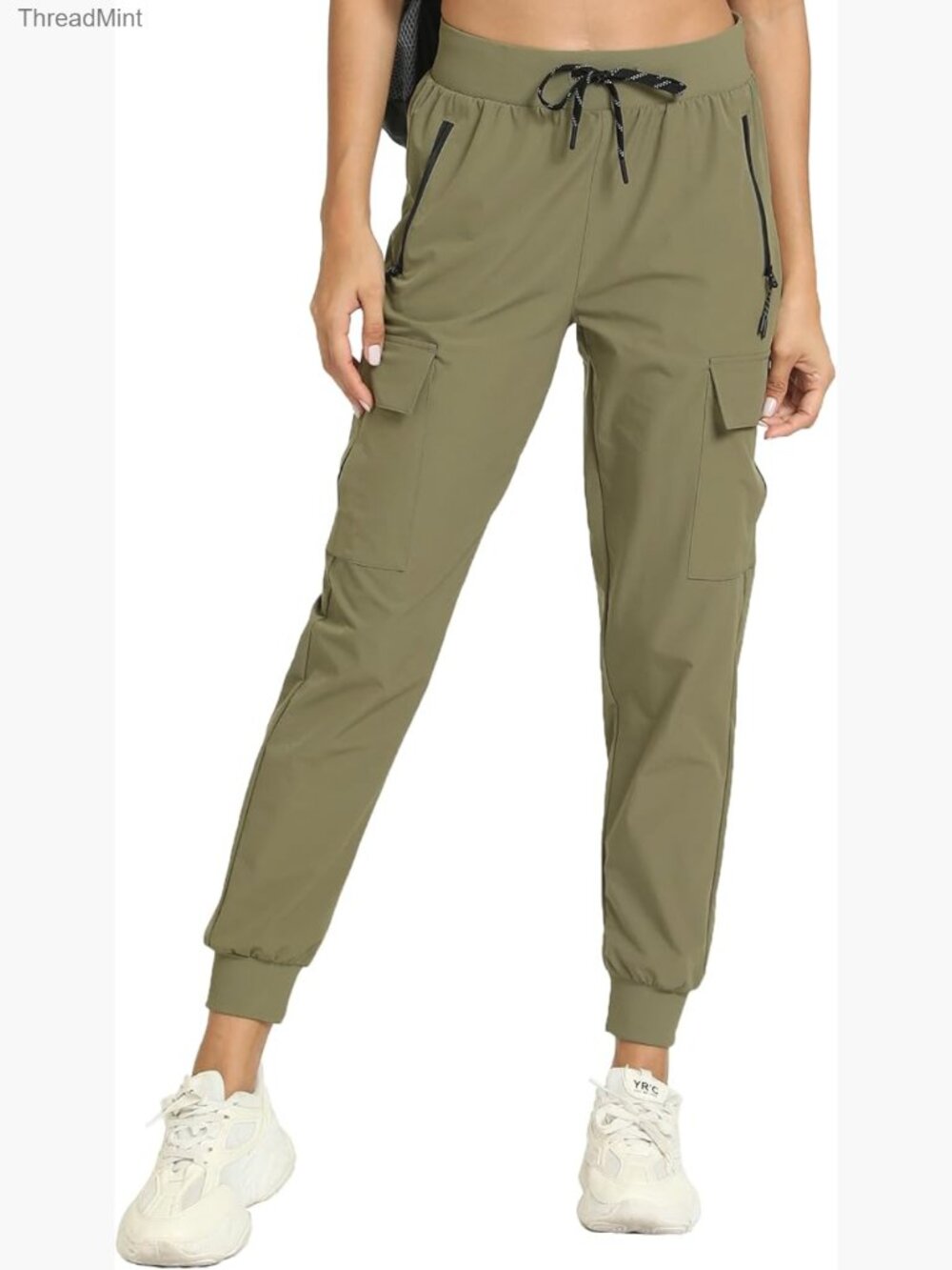 Lightweight Quick Dry Joggers Cargo Pants with Zippered Pockets